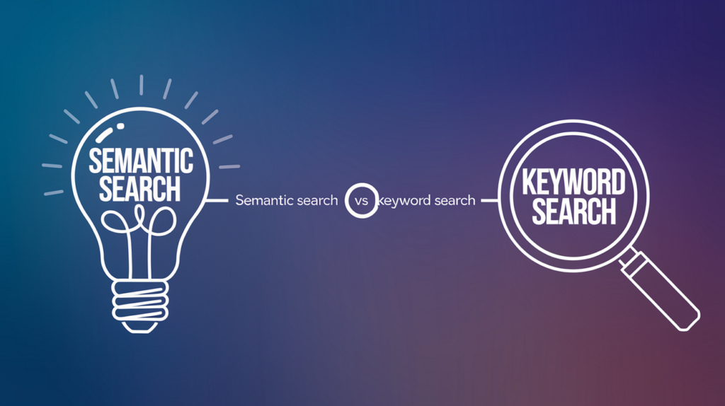 Semantic search vs keyword search